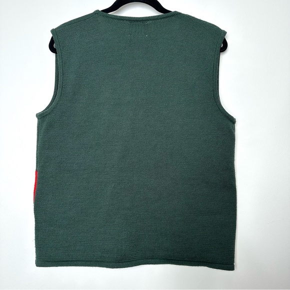 Vintage Boho Cottagecore Wool Blend Sweater Vest Hand Embroidered Kitschy - Picture 6 of 9